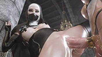 Play Nun Debauchery - 3D Animations
