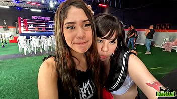 Play Boxing event with pornstar and TikTok celebrities and youtubers - Bluezao - Leo Ogro - Fernanda Chocolatte - Casal Dna - Nicole Brazil - Kine Chan - Camila Prado