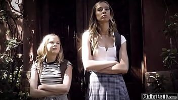 Play PlainTaboo.com - Two teen rivals suck n fuck the teacher
