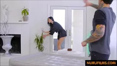 Play Oiled Teacher Gives Nuru Massage to Young Student
