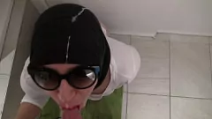 Stepdick Cums on Muslim Wife's Face in Shocking Home Video!