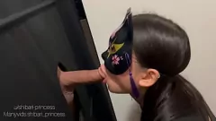 Play Gloryhole Hotel Encounter: Anonymous Asian BJ Culminates in Cumshot