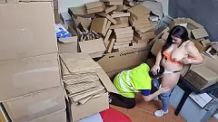 Play Latina Boss Catches Employee Licking: Pussy Licking Cuckold Action