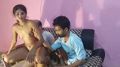play Desi Village Threesome: Hot Teen Sumona Fucked by Hanif & Manik