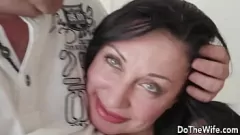 Play Cuckold Husband Watches as MILF Eva Ann Gets Fingered and Fucked in Stockings