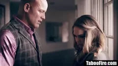 Play Stepdad's Taboo Rough Sex with Shaved Teen Stripper