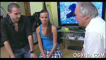 Play Pretty young gal fucked by old chap