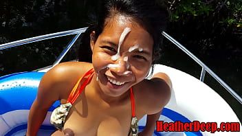 Play Https://Onlyfans.com/heatherdeep thai teen porn with Heather Deep facial deepthroat blowjob on boat and raft full https://Onlyfans.com/heatherdeep