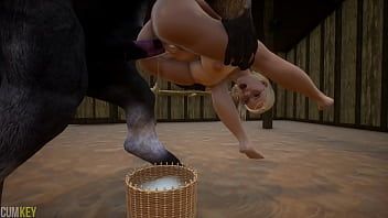 Play Busty bitch gets milk from &vert; Big Cock Monster &vert; 3D Porn Wild Life