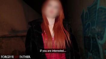 Play Redhead party girl loves cock and wants rough fuck hot blowjob and hardcore sex