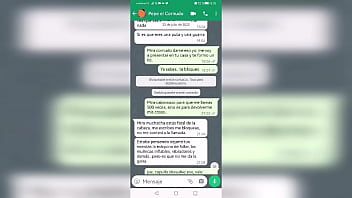 Play Conversation with my ex - boyfriend on WhatsApp and we ended up fucking